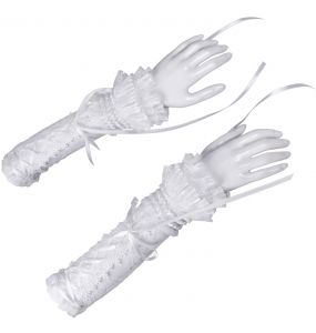 White Gothic 'Lorelei' Arm Warmers