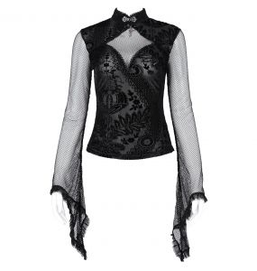 Haut Manches Longues 'Malasintha' Noir