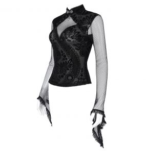 Haut Manches Longues 'Malasintha' Noir