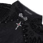 Black 'Malasintha' Long Sleeves Top
