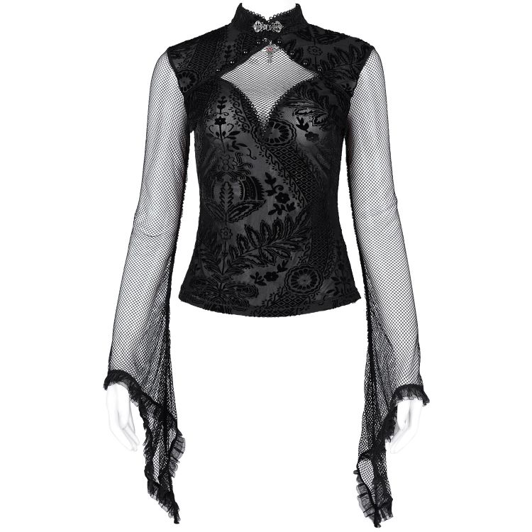 Haut Manches Longues 'Malasintha' Noir