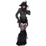 Short 'Elianor' en Velours et Résille Noirs