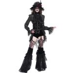 Black Velvet and Mesh 'Elianor' Shorts