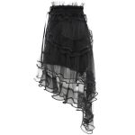 Short 'Elianor' en Velours et Résille Noirs