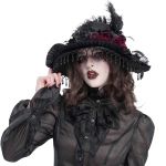 Chapeau Gothique 'Elianor' Noir