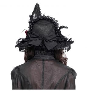 Chapeau Gothique 'Elianor' Noir
