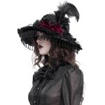 Chapeau Gothique 'Elianor' Noir