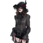 Chapeau Gothique 'Elianor' Noir