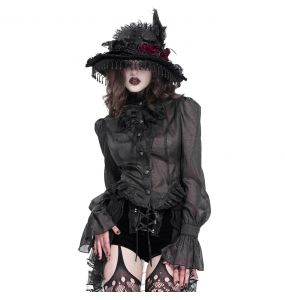 Chapeau Gothique 'Elianor' Noir