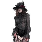Chapeau Gothique 'Elianor' Noir