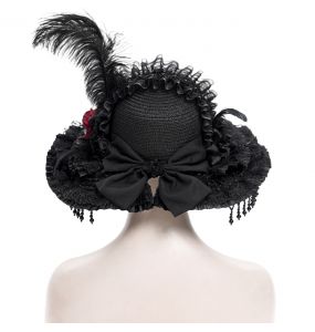 Chapeau Gothique 'Elianor' Noir