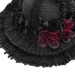 Chapeau Gothique 'Elianor' Noir