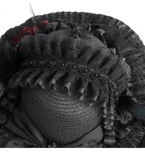 Chapeau Gothique 'Elianor' Noir