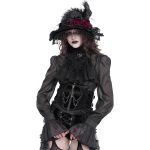 Females's Black 'Elianor' Gothic Corset Belt