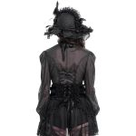 Females's Black 'Elianor' Gothic Corset Belt