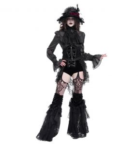 Females's Black 'Elianor' Gothic Corset Belt