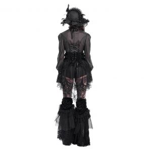 Females's Black 'Elianor' Gothic Corset Belt