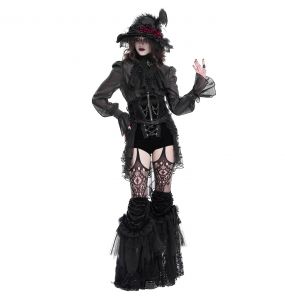 Females's Black 'Elianor' Gothic Corset Belt