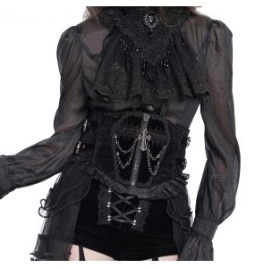 Ceinture Corset Gothique 'Elianor' Noire pour Femmes