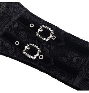 Females's Black 'Elianor' Gothic Corset Belt