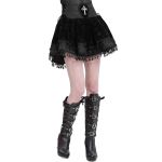 Black 'Elianor' Gothic Mini Skirt