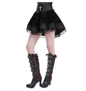 Mini Jupe Gothique 'Elianor' Noire