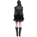 Mini Jupe Gothique 'Elianor' Noire