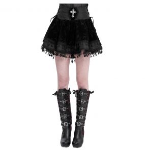 Mini Jupe Gothique 'Elianor' Noire