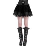 Black 'Elianor' Gothic Mini Skirt