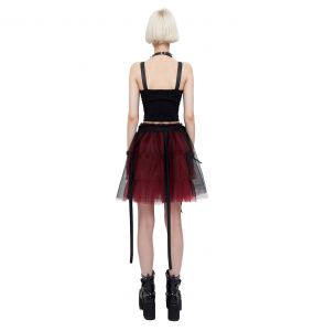 Red and Black 'Emelia' Skirt