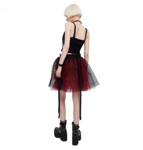Red and Black 'Emelia' Skirt