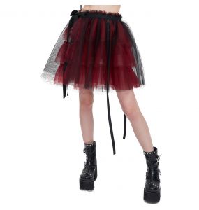 Red and Black 'Emelia' Skirt