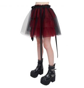 Red and Black 'Emelia' Skirt