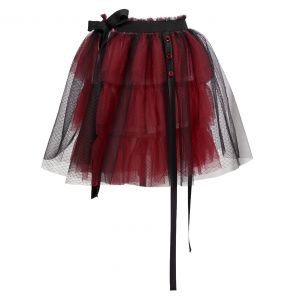 Red and Black 'Emelia' Skirt