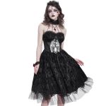 Robe Gothique 'Ribcage' Noire