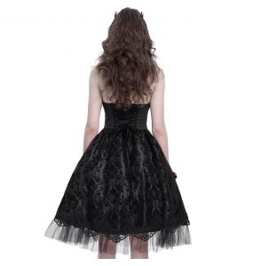 Robe Gothique 'Ribcage' Noire