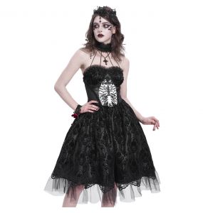 Robe Gothique 'Ribcage' Noire