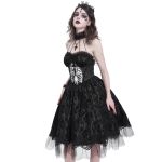 Robe Gothique 'Ribcage' Noire