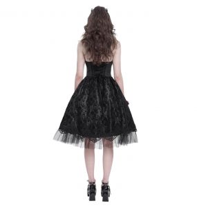 Robe Gothique 'Ribcage' Noire