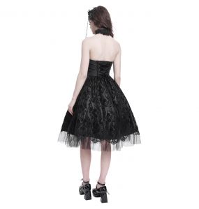Robe Gothique 'Ribcage' Noire