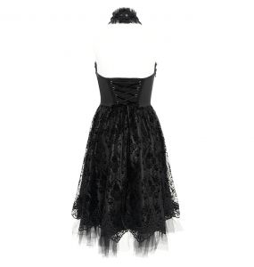 Robe Gothique 'Ribcage' Noire