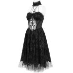 Robe Gothique 'Ribcage' Noire