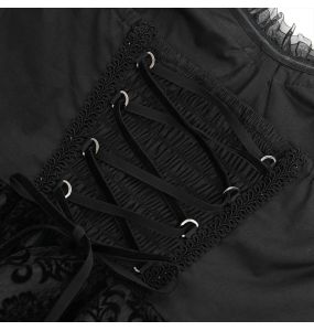 Robe Gothique 'Ribcage' Noire