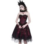 Burgudy 'Ribcage' Gothic Dress