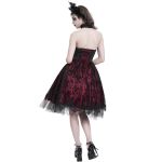 Robe Gothique 'Ribcage' Bordeaux
