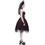 Robe Gothique 'Ribcage' Bordeaux