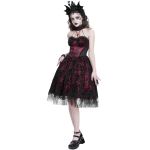 Burgudy 'Ribcage' Gothic Dress