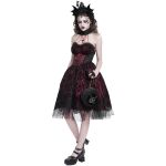 Robe Gothique 'Ribcage' Bordeaux