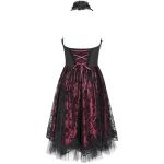 Robe Gothique 'Ribcage' Bordeaux