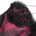 Burgudy 'Ribcage' Gothic Dress